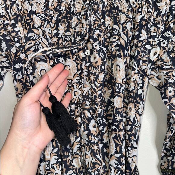 Cleobella Blue and White Floral Mini Dress - Picture 6 of 8